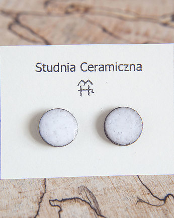 Kolczyki ceramiczne 8 mm, studnia ceramiczna