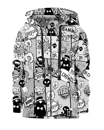 Bluza Zamek Chłopiec DR.CROW Komiks Black, DrCrow