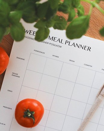 Tygodniowy planner posiłków, PaperDesk