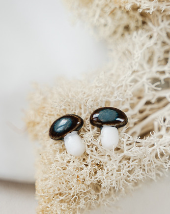 Kolczyki porcelanowe FUNGI, rękoczyny