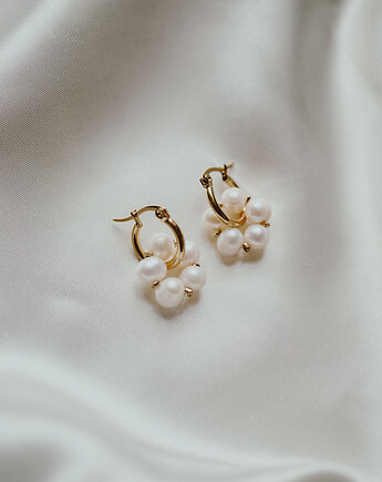 Kolczyki Perłowe Bąbelki, Okruszek Biżuteria