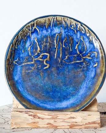 Talerz z wzorem, studnia ceramiczna