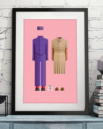 Grand Budapest Hotel - plakat fine art, minimalmill