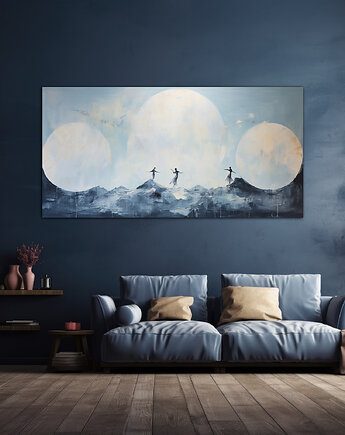 Księżyce Diuny - Plakat - Impresjonizm, Loft, Minimalizm, Black Sapphire Art