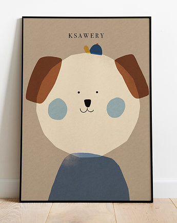 Plakat z imieniem   piesek, MUKI design