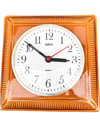 Ceramiczny zegar ścienny, Mebus, Niemcy, lata 70., Good Old Things