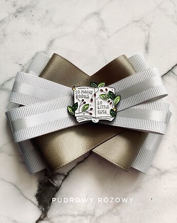 Broszka dla miłośników książek  Nowość, Pudrowy Różowy