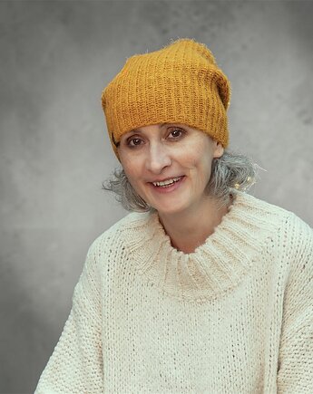 Czapka z alpaki i merynosa, Margo pracownia szydełkowa