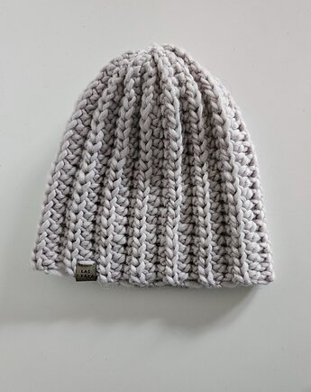 Czapka wełniana w kolorze kredy, Las i Łąka