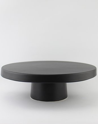 Czarna patera na ciasto duża, m2k studio