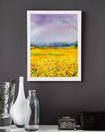 "Słoneczniki" 30*40 cm/ akwarela, Ulikaart