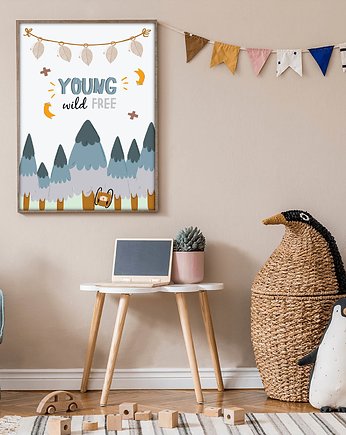 Plakat Young wild free, sielankowo