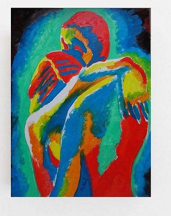 Obraz do salonu kochankowie para zakochanych, alice oil on canvas