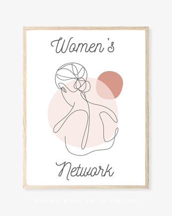PLAKAT z kobietą, szkic, ciało kobiety a4, black dot studio