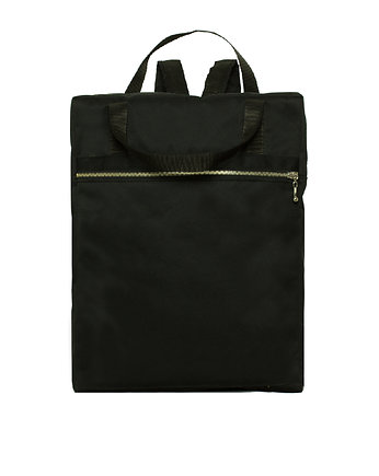 Klasyczny plecak czarny, dwufunkcyjny torba, Szczypta