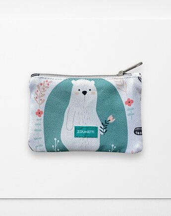 Portfelik mini - zimowy miś