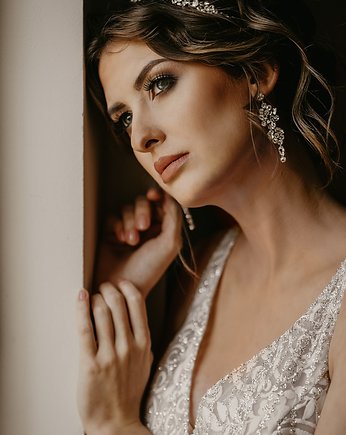 Kolczyki z kryształków Vienna srebrne, Anelis Atelier
