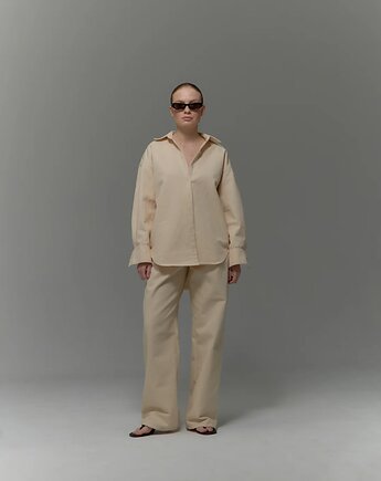Koszula Sedated ecru denim, Patchouli