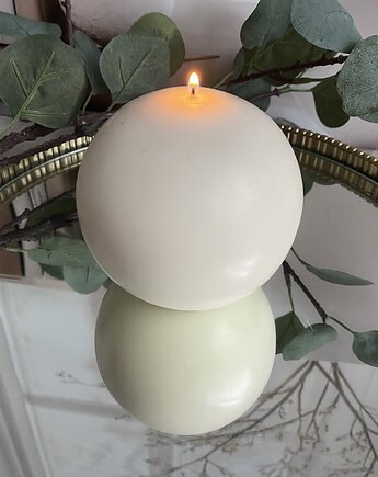 Świeca ekologiczna sojowa dekoracyjna "Rustic Ball" średnica 100mm, Coccola JEWELLERY