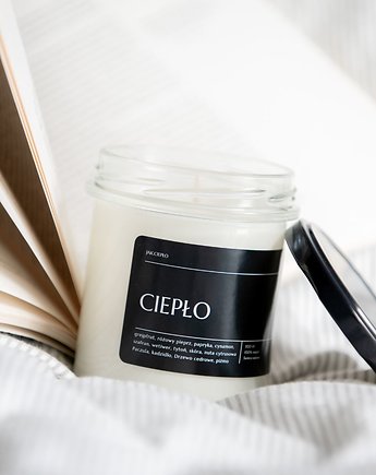 Świeca sojowa CIEPŁO, Jak.ciepło