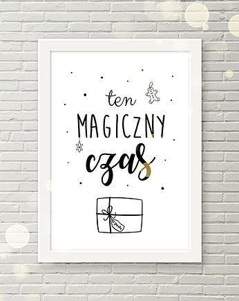 Plakat świąteczny A4 TEN MAGICZNY CZAS, WOW party