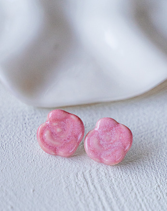 Kolczyki porcelanowe ROSE, rękoczyny