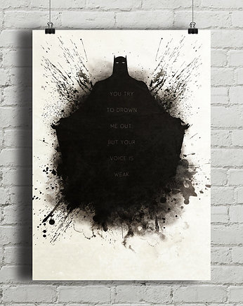 Batman - plakat z cytatem, minimalmill