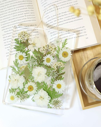 Obrazek z żywicy z naturalnymi kwiatami, Floral Home