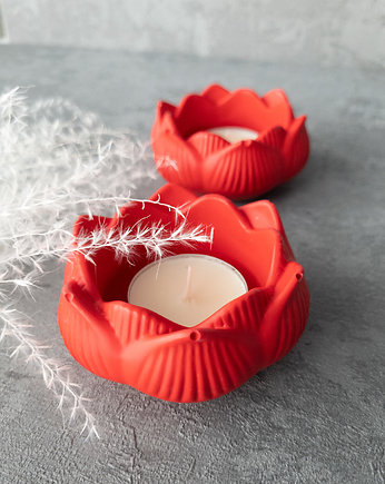 Świecznik na tealight lotos pink 2 szt., nejmi art