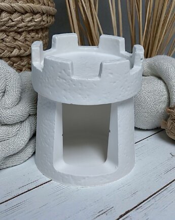 Kominek zapachowy z gipsu w kolorze białym SIMPLE WHITE, Oyka Candle