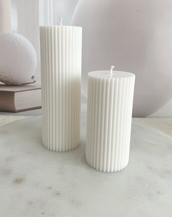 Komplet dwóch świec ekologicznych sojowych dekoracyjnych "Linea", Coccola JEWELLERY