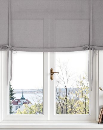 Roleta podwijana true gray heavy, so linen!