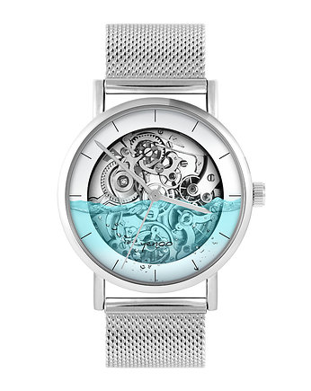 Zegarek - Steampunk wodny - bransoleta mesh, yenoo