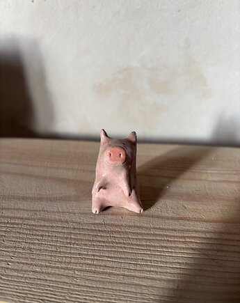 Ceramiczna Figurka Świnki Miniaturowe Figurki Świnka Desk Buddy, Maison Fragile