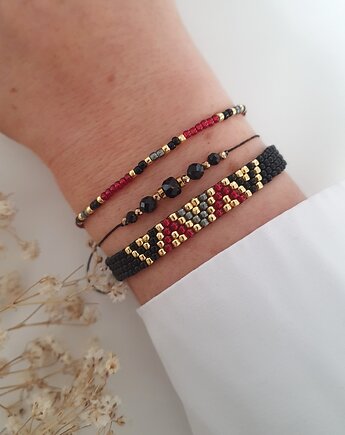 Komplet bransoletek z turmalinem, LEI handmade 