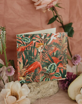 Kartka okolicznościowa "Flamingi", Łukasz Kuleta