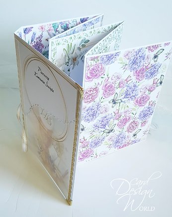 Album personalizowany na zdjęcia komunijne dla dziewczynki, Card Design World