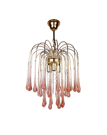 Żyrandol proj. P. Venini, Włochy, lata 60, Think Modern