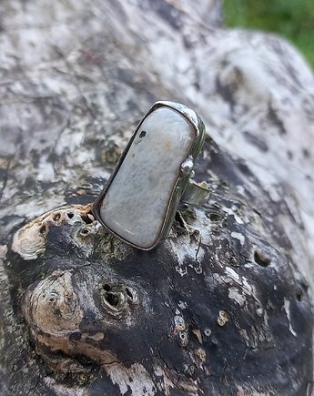 Moonstone - pierścionek regulowany, po drugiej stronie lustra