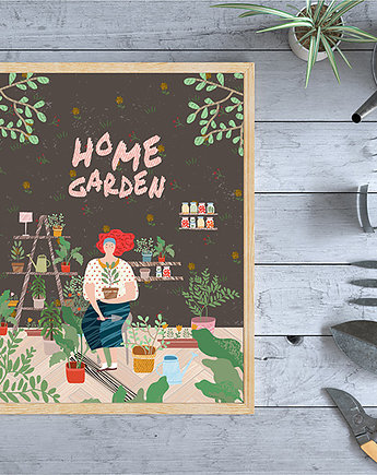 Plakat. Wiosna w ogrodzie, Love Life and Forest