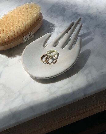 Ceramiczna Łapka Handmade Talerzyk na Biżuterię Matte White, Maison Fragile