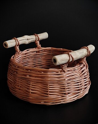 Wiklinowa miseczka z drewnianymi uchwytami, KOSZi