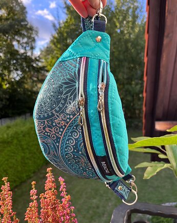 Nerka M Turkus Paisley + miniportfel gratis, BEBOKI
