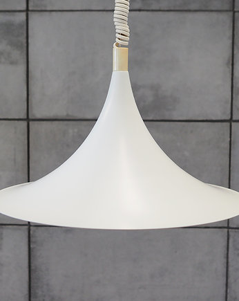 Lampa wisząca biała, duński design, lata 60, Przetwory design