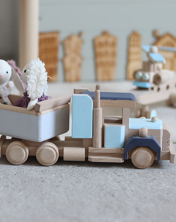 Ciężarówka , drewniana tir, Little Wood Bunny