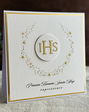 Zaproszenia na komunię, wzór 51D, Anna Art and Crafts