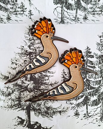 Ceramiczny ptak 2 sztuki dekoracja ogrodowa, Wooden Love