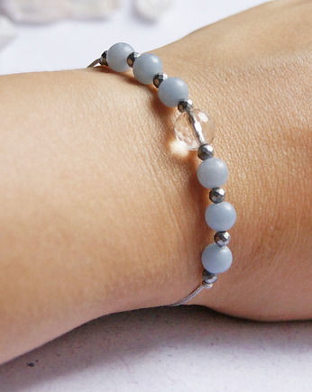 Amulet - ANGELIT, KRYSZTAŁ górski, kaktusia