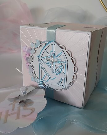 Pamiątka na Komunię dla dziewczynki, Gift box z  personalizacją, Card Design World