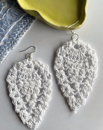 Szydełkowe kolczyki #04, Prześwity